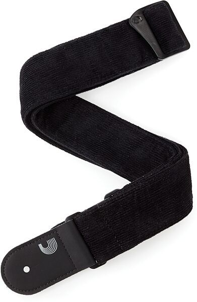 D'Addario Corduroy Woven Guitar Strap, Action Position Back