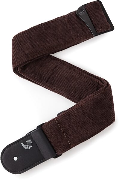 D'Addario Corduroy Woven Guitar Strap, Action Position Back