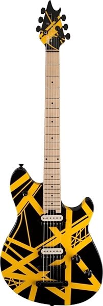 EVH Eddie Van Halen Limited Edition Wolfgang Special TOM Archtop Electric Guitar, Black and Yellow Stripe