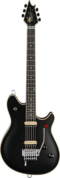 EVH MIJ Series Signature Wolfgang Electric Guitar (with Case), Stealth Black, Action Position Back