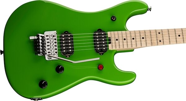 EVH Eddie Van Halen 5150 Series Standard Electric Guitar, Slime Green, with Maple Fingerboard, Open Box (Very Good), Action Position Side