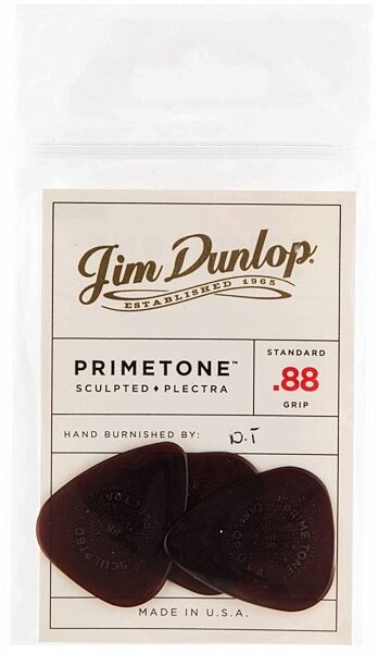 Dunlop 510P Primetone Standard Guitar Picks, 0.88 millimeter, 510P.88, 3-Pack, Main