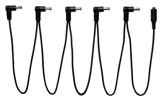 Godlyke Power-All Right Angle Daisy Chain Cable for 5 Pedals, Main