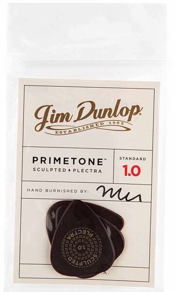 Dunlop Primetone Standard Sculpted Plectra Guitar Picks, 1.0 millimeter, 511P1.0, 3-Pack, Main