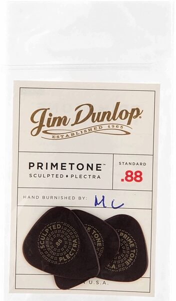 Dunlop Primetone Standard Sculpted Plectra Guitar Picks, 0.88 millimeter, 511P.88, 3-Pack, Main