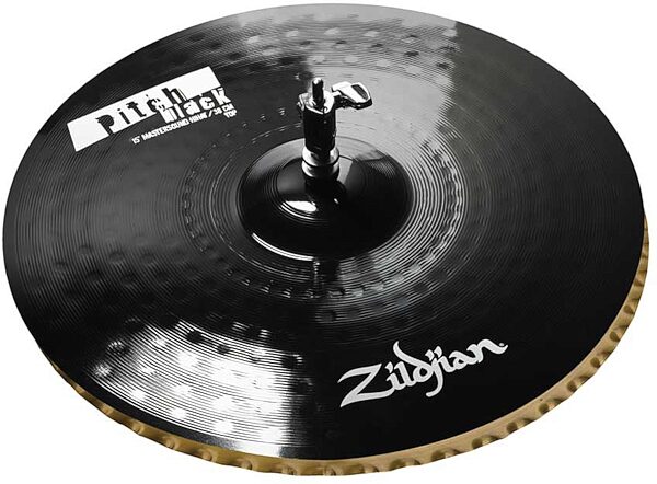 Zildjian ZPB Pitch Black Master Sound Hi-Hat Cymbals, 15 Inch