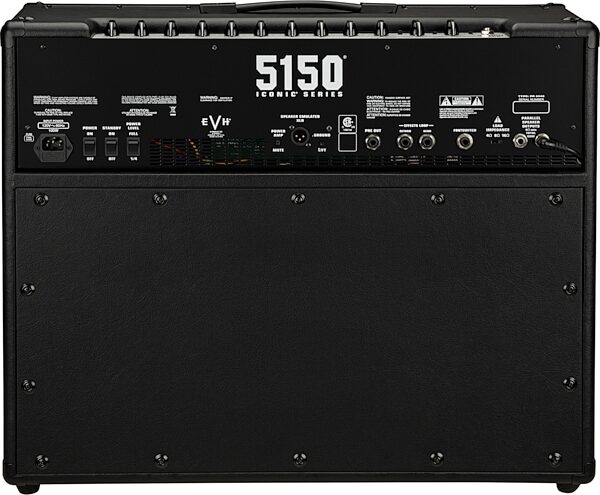 EVH Eddie Van Halen 5150 Iconic Series Guitar Combo Amplifier (60 Watts, 2x12"), Black, Action Position Back