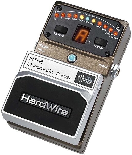 HardWire HT-2 Chromatic Tuner Pedal, Angle