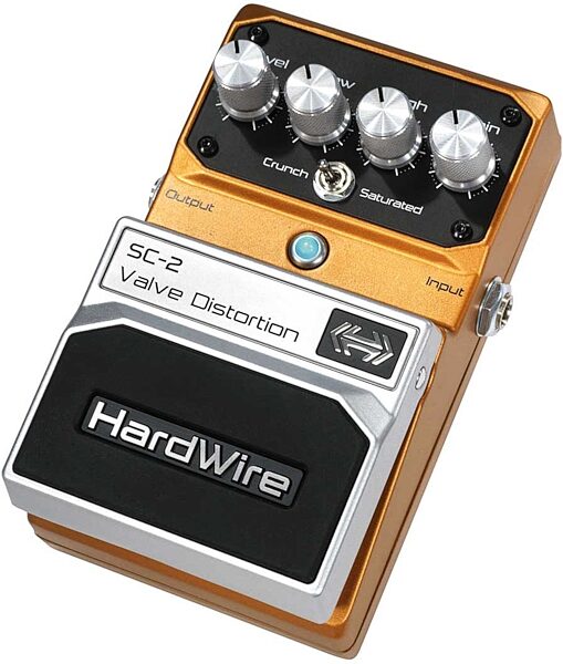 HardWire SC-2 Valve Distortion Pedal, Angle