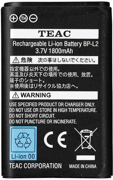 TASCAM BPL2 Battery Pack for DR1 and GTR1, Main