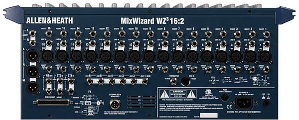 Allen and Heath MixWizard WZ3162DX 16-Channel Mixer, Rear