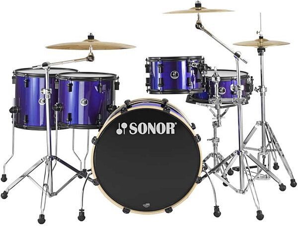 Sonor Special Edition Rock22 5-Piece Drum Shell Kit, Blue Pearl