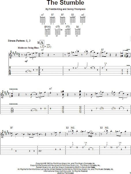 The Stumble - Easy Guitar with TAB, New, Main
