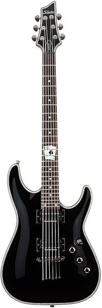 Schecter Black Jack C1 Electric Guitar, Gloss Black, With Card Inlay