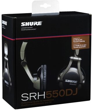Shure SRH550DJ DJ Headphones, New, Package