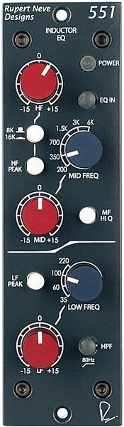 Rupert Neve Designs 551 500-Series Inductor Equalizer, Action Position Back