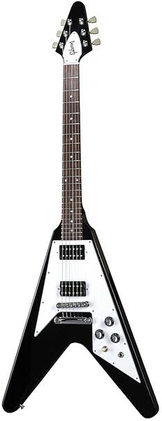 Gibson Gloss Series 1968 Flying V Electric Guitar (with Case), Ebony