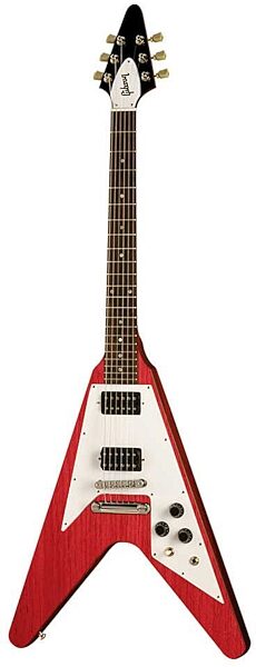 Gibson Gloss Series 1968 Flying V Electric Guitar (with Case), Cherry