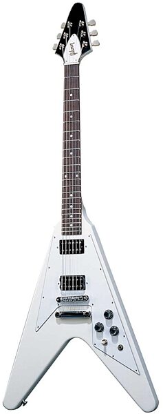 Gibson Gloss Series 1968 Flying V Electric Guitar (with Case), Classic White