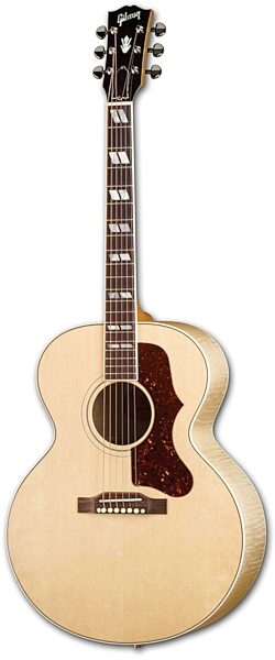 Gibson J-185 Acoustic-Electric Guitar (with Case), Antique Natural