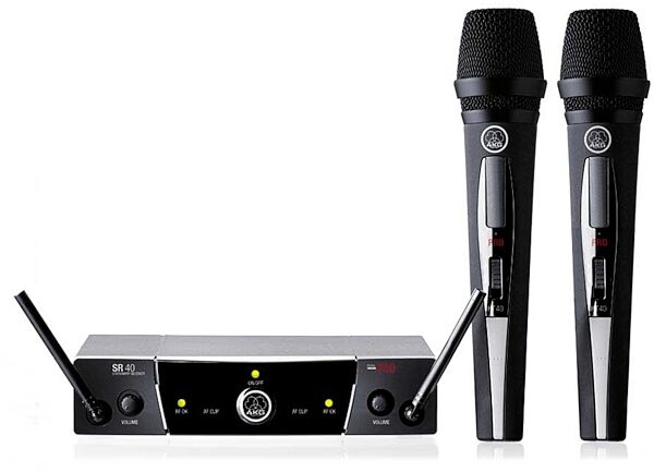 AKG WMS 40 Pro Dual Vocal UHF Diversity Handheld Wireless System, Main