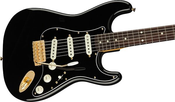 Fender Limited Edition Made In Japan Midnight Stratocaster Electric Guitar (with Gig Bag), Action Position Back