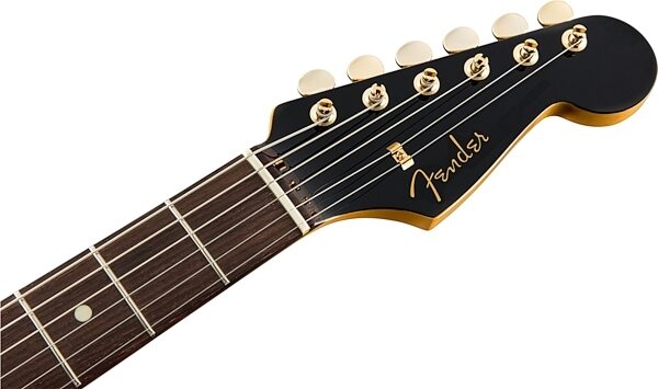 Fender Limited Edition Made In Japan Midnight Stratocaster Electric Guitar (with Gig Bag), Action Position Back
