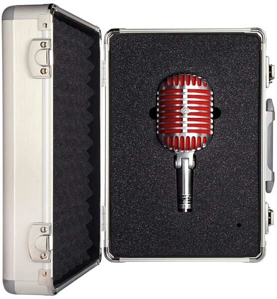 Shure 5575LE Unidyne Limited Edition 75th Anniversary Microphone, Case Open