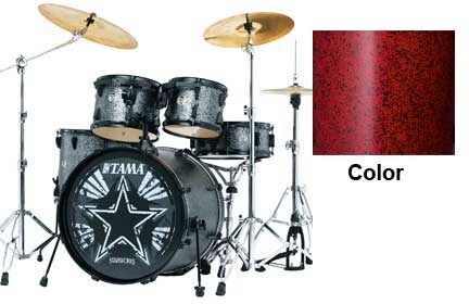 Tama WL52BK Starworks 5-Piece Drum Shell Kit, Red Chaos