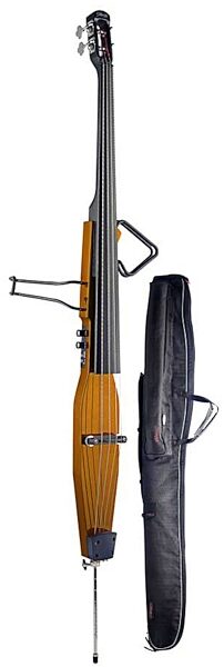 Stagg EDB Electric Upright Bass (with Gig Bag), Honey