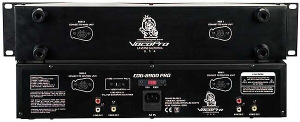 VocoPro CDG-8900 PRO Dual CD/CD+G Player, Rear