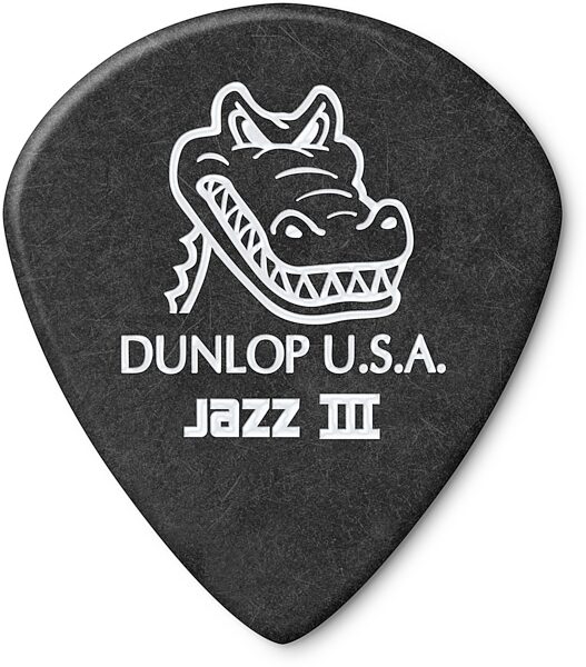 Dunlop Gator Grip Jazz III Guitar Picks (6-Pack), New, Action Position Back