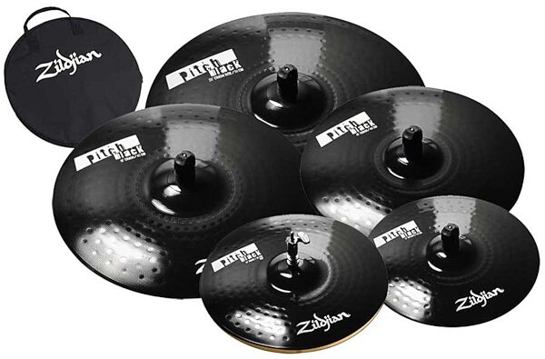 Zildjian ZPB Pitch Black 4 Cymbal Package, Main