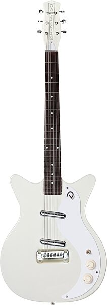 Danelectro '59 MOD NOS Electric Guitar, White, Action Position Back