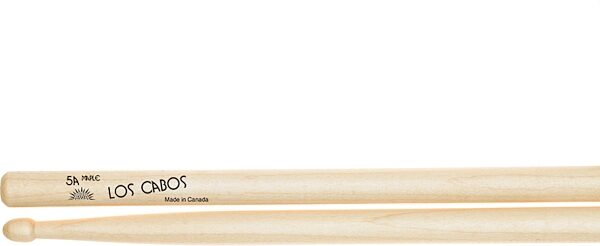 Los Cabos 5A Maple Wood Tip Drumsticks, 5A, Pair, Action Position Back