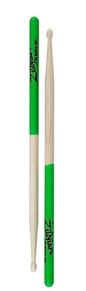 Zildjian Dip Series Maple Drumsticks, 5B Wood Tip