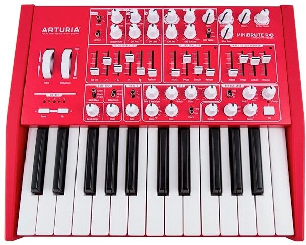 Arturia MiniBrute Red Analog Synthesizer Keyboard, Main