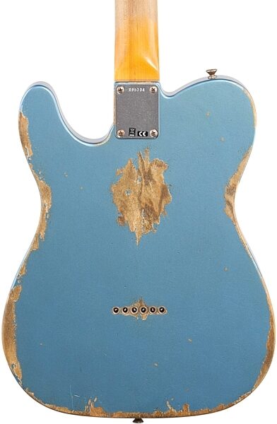 Fender Custom Shop '63 Heavy Relic Telecaster Electric Guitar (with Case), Body Straight Back