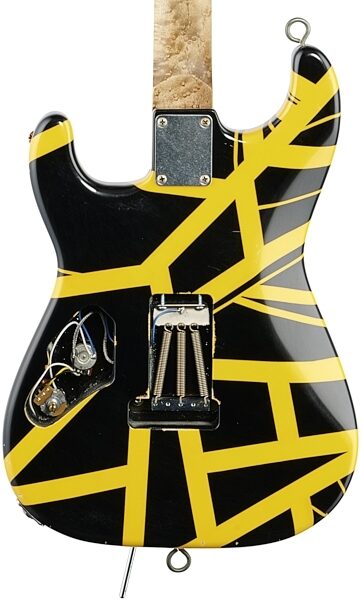 EVH Eddie Van Halen Limited Edition '79 Bumblebee Reissue Electric Guitar (with Case), Body Straight Back