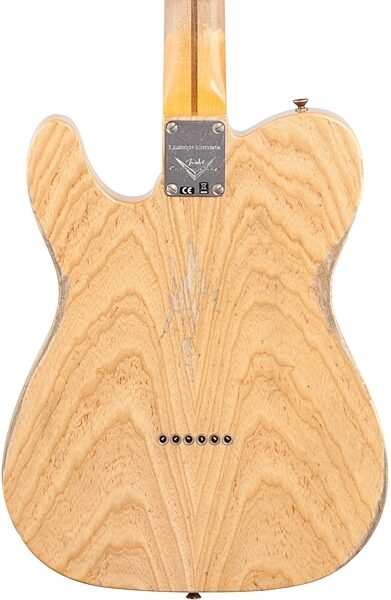 Fender Custom Shop Limited Edition Blackguard Telecaster Thinline Electric Guitar (with Case), Body Straight Back