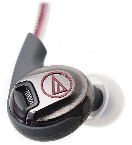 Audio-Technica ATH-SPORT In-Ear Headphones, Red Closeup