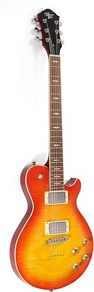 Michael Kelly Patriot Decree Standard Electric Guitar, Cherry Sunburst, Action Position Front