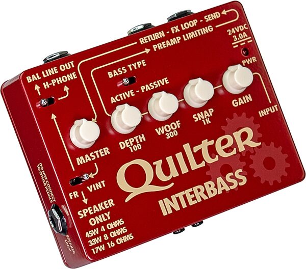 Quilter INTERBASS Power Amp and Direct Box (45 Watts), New, Action Position Back