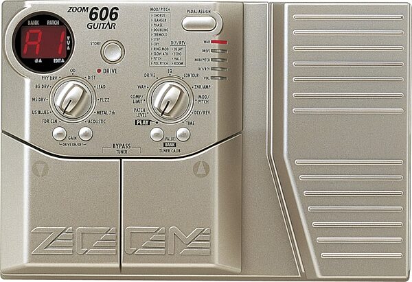 Zoom 606 Guitar Multi-Effects Pedal with Built-In Expression Pedal, Main