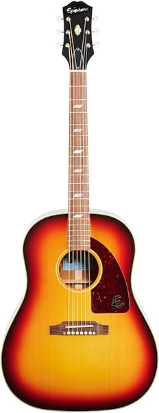 Epiphone USA Texan Acoustic-Electric Guitar (with Case), Action Position Back