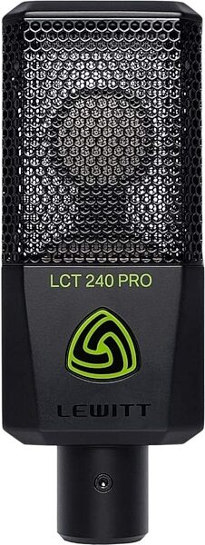 Lewitt LCT 240 PRO Large-Diaphragm Condenser Microphone, Black, Front