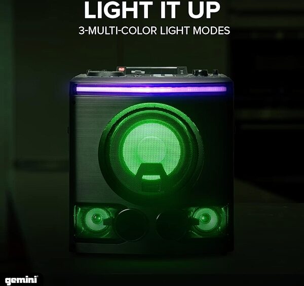 Gemini GPK-800 Home Karaoke Party PA Speaker, New, Detail