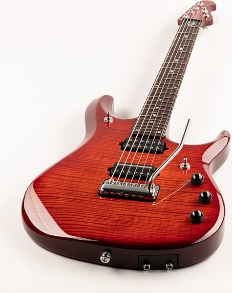 Ernie Ball Music Man Petrucci JP Electric Guitar (with Case), Action Position Back