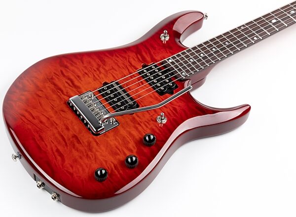 Ernie Ball Music Man Petrucci JP Electric Guitar (with Case), Action Position Back