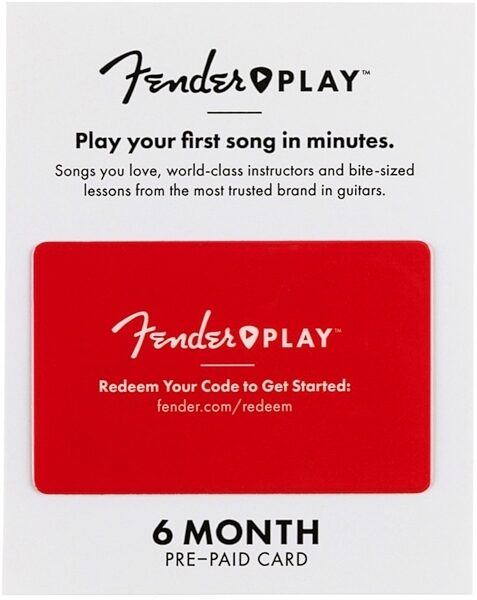 Fender Play Subscription Gift Card, Main